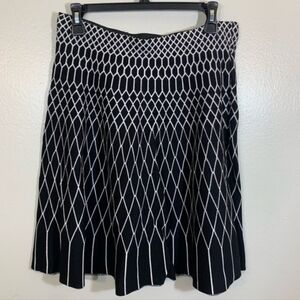 Roz & Ali Pull On Elastic Waist Skirt Size Small